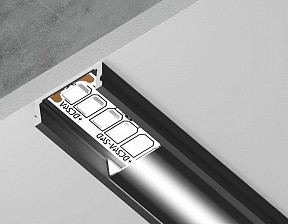 Профиль Ambrella Light GP черный арт. GP1700BK/BK