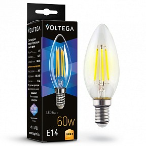 Лампа светодиодная Voltega Candle 6W  арт. 7198