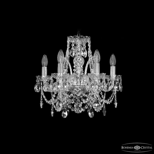 Подвесная люстра Bohemia Ivele Crystal 1411 никель арт. 1411/6/141 Ni