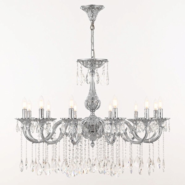 Подвесная люстра Bohemia Ivele Crystal AL7801 никель арт. AL78101/12/300 A Ni