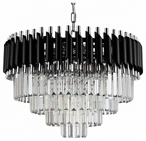 Подвесная люстра Natali Kovaltseva Darian серый арт. DARIAN 76017/10C CHROME BLACK