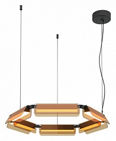 Подвесная люстра Maytoni Flat черный арт. MOD296PL-L40BC3K