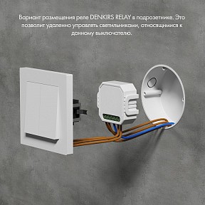 Контроллер Denkirs Relay белый арт. RL1004-DM/1