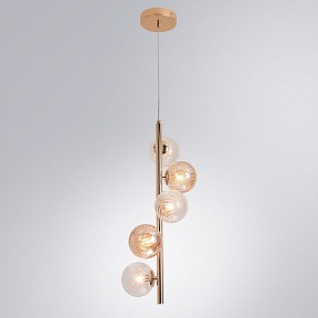 Подвесная люстра Arte Lamp Etereo золото арт. A5261SP-5GO