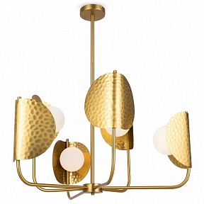 Люстра на штанге Maytoni Tropic желтый арт. MOD164PL-06BS