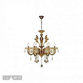 Подвесная люстра iLamp Asia бронза арт. 81069-6 BR