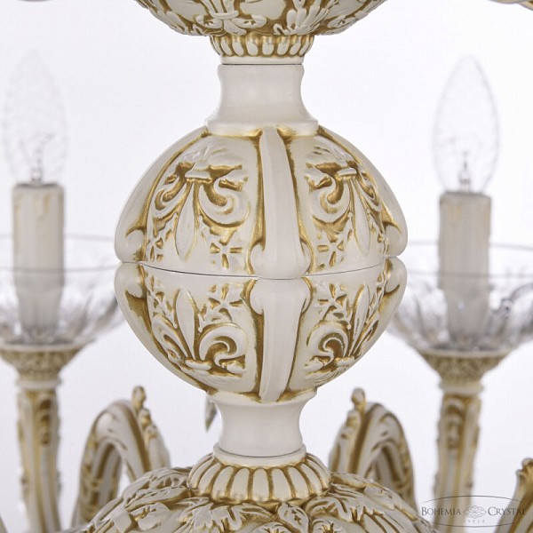 Подвесная люстра Bohemia Ivele Crystal AL7901 белый арт. AL79101/10+5/250/2D B WMG P Clear/M-1H