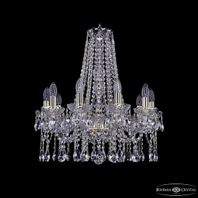Подвесная люстра Bohemia Ivele Crystal 1413 золото арт. 1413/10/200/h-60 G