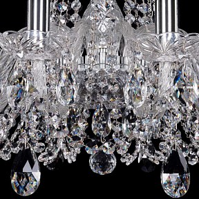 Подвесная люстра Bohemia Ivele Crystal 1402 металл арт. 1402/12/240/Ni