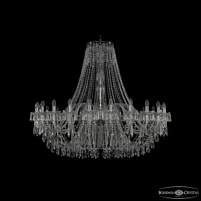 Подвесная люстра Bohemia Ivele Crystal 1403 никель арт. 1403/24/530 Ni