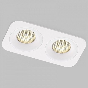 Встраиваемый светильник Elektrostandard Tetro белый арт. 15277/LED