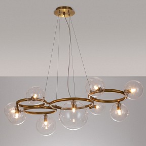 Подвесная люстра Arte Lamp Albus коричневый арт. A7780SP-9AB