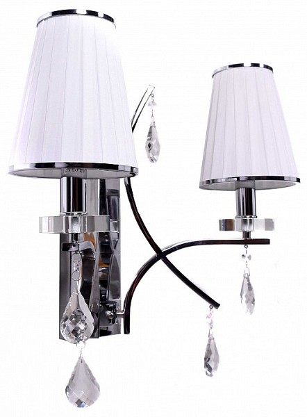 Бра LUMINA DECO Glamour хром арт. LDW 66247-2 WT+CHR
