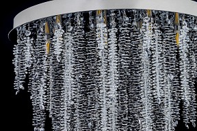 Люстра на штанге Arti Lampadari Flusso Nickel серый арт. Flusso H 1.4.55.106 N