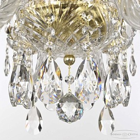 Подвесная люстра Bohemia Ivele Crystal 117 золото арт. 117/10+5/240 G