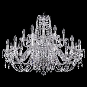 Подвесная люстра Bohemia Ivele Crystal 1402 металл арт. 1402/12+6/300/2d/Ni