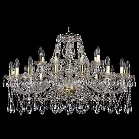 Подвесная люстра Bohemia Ivele Crystal 1413 золото арт. 1413/16+8/360/G