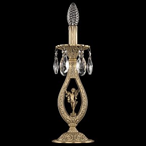 Настольная лампа декоративная Bohemia Ivele Crystal 7200 бронза арт. 72400L/1-33 FP FA5S