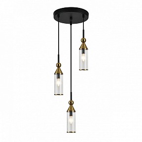 Подвесной светильник Indigo Torazzo черный арт. 13037/3S Black