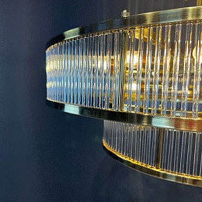 Светильник на штанге Imperiumloft RH Marais Round Chandelier латунь арт. 40,2668