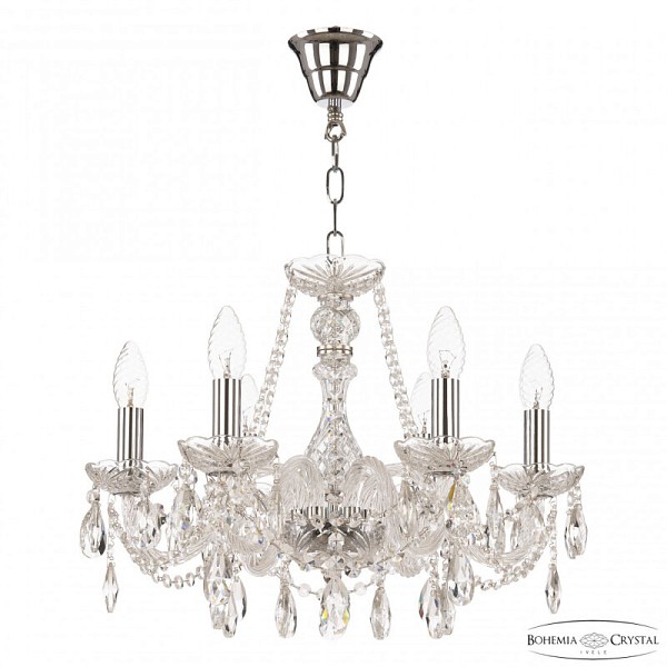 Подвесная люстра Bohemia Ivele Crystal 116 никель арт. 116/6/165 Ni