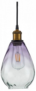 Подвесной светильник Indigo Piuro черный арт. 11027/1P Purple