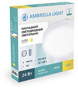 Накладной светильник Ambrella Light DLR белый арт. DLR364