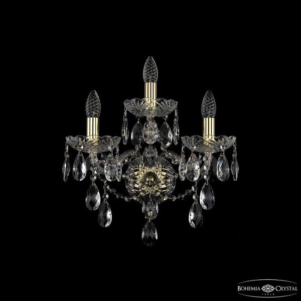 Бра Bohemia Ivele Crystal 1415 золото арт. 1415B/2+1/165/XL G