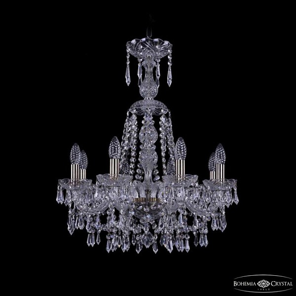 Подвесная люстра Bohemia Ivele Crystal 1403 золото арт. 1403/8/195/XL-65 Pa