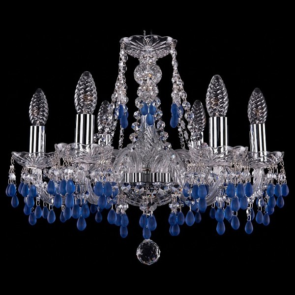 Подвесная люстра Bohemia Ivele Crystal 1410 металл арт. 1410/6/160/Ni/V3001