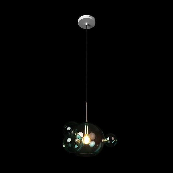 Подвесной светильник Loft it Bolle золото арт. 2027-P4 Blue mini