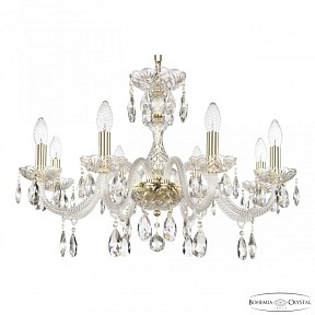 Подвесная люстра Bohemia Ivele Crystal 117 золото арт. 117/8/240 G