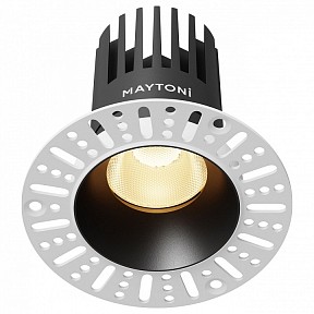 Встраиваемый светильник Maytoni Dip черный арт. DL121-15W-2.7K-TRS-B