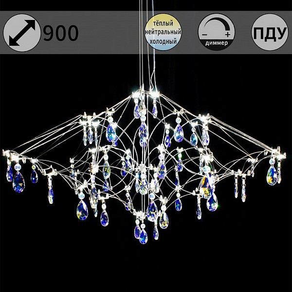 Подвесная люстра ILLUMICO IL0606 хром арт. IL0606-900HX-57 Ether