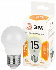 Лампа светодиодная Эра Стандарт  арт. LED P45-15W-827-E27