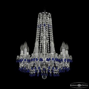 Подвесная люстра Bohemia Ivele Crystal 1410 никель арт. 1410/10/160/h-60 Ni V3001