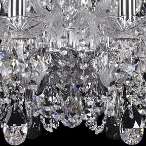 Подвесная люстра Bohemia Ivele Crystal 1402 металл арт. 1402/12+6/240/Ni