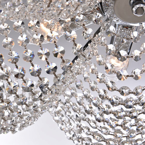 Подвесная люстра Bohemia Ivele Crystal 778 никель арт. 778/49 Ni