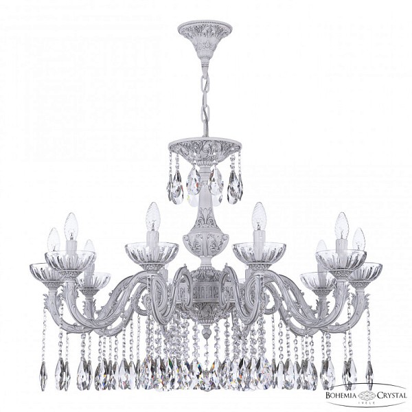 Подвесная люстра Bohemia Ivele Crystal AL7901 белый арт. AL79101/10/300 A WMN P Clear/M-1H