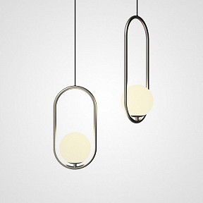 Подвесной светильник Imperiumloft Matthew Mccormick Hoop Silver Mila Pendant металл арт. HOOP-B01