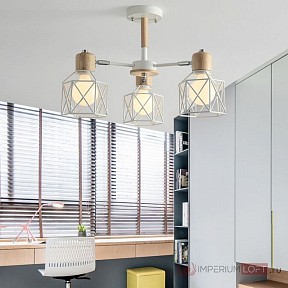 Люстра на штанге Imperiumloft Corf White белый арт. CORF-B01
