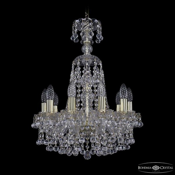 Подвесная люстра Bohemia Ivele Crystal 1409 золото арт. 1409/10/141/XL-59 G