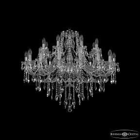 Подвесная люстра Bohemia Ivele Crystal 1415 никель арт. 1415/16+8/360 Ni