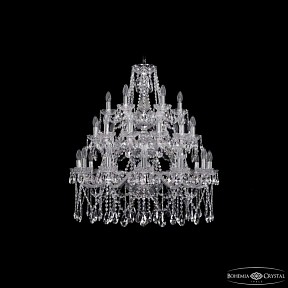 Подвесная люстра Bohemia Ivele Crystal 1413 никель арт. 1413/12+12+6/300/3d Ni