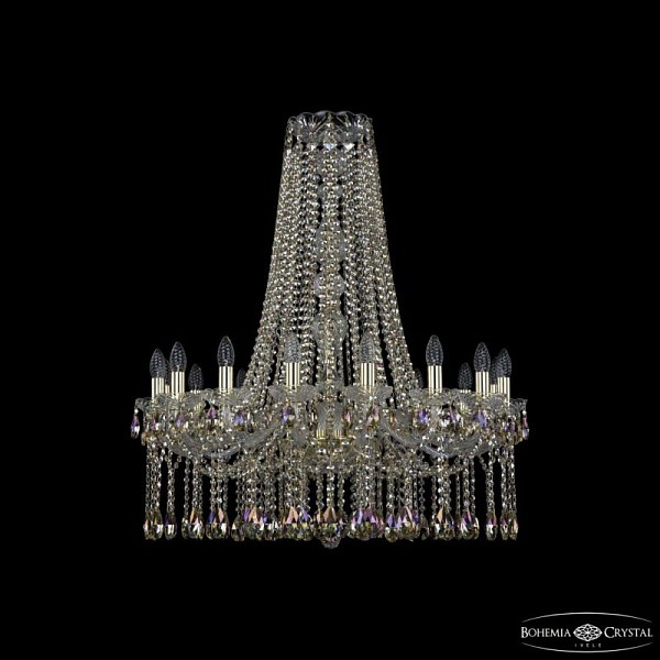 Подвесная люстра Bohemia Ivele Crystal 1413 золото арт. 1413/16/300/h-93 G R801