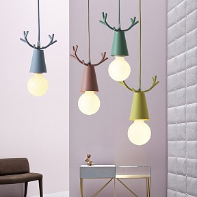 Подвесной светильник Imperiumloft Deer One зеленый арт. DEER-ONE01