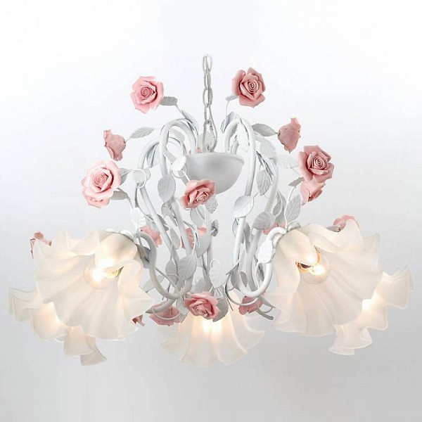 Подвесная люстра Lucia Tucci Fiori di Rose белый арт. Fiori di rose 111.5