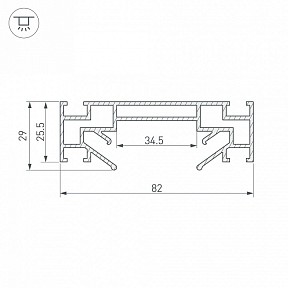 Профиль Arlight STRETCH металл арт. 40059