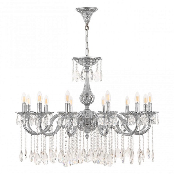 Подвесная люстра Bohemia Ivele Crystal AL7801 никель арт. AL78101/12/300 A Ni
