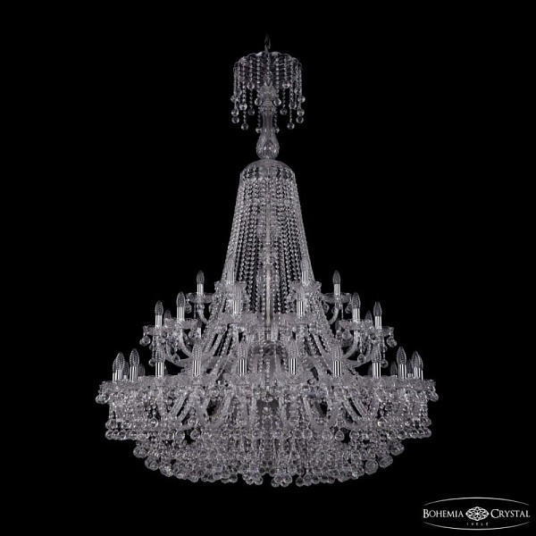 Подвесная люстра Bohemia Ivele Crystal 1409 никель арт. 1409/24+12+6/460/XL-175/2d Ni